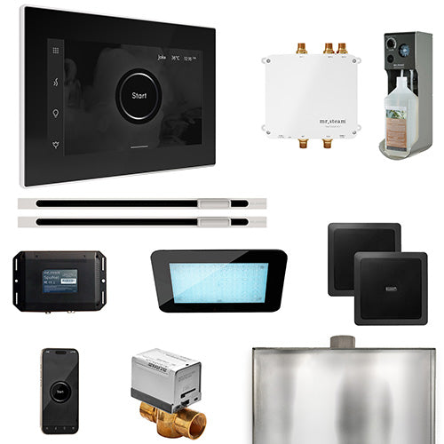 Mr.Steam Bliss Max Linear Control Pkg Bliss Steam Shower Control Package with iSteamX Control and Linear SteamHeads