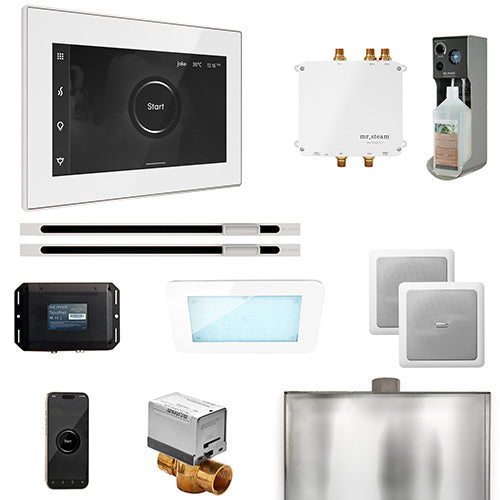 Mr.Steam Bliss Max Linear Control Pkg Bliss Steam Shower Control Package with iSteamX Control and Linear SteamHeads