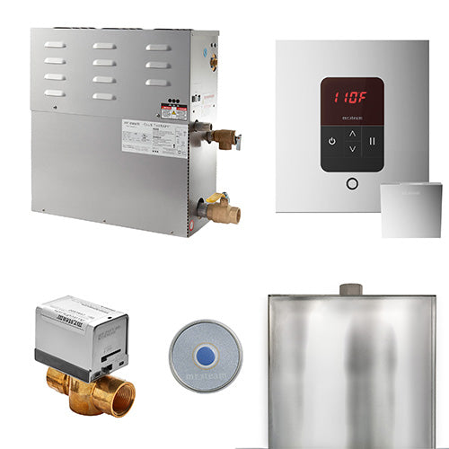 Mr.Steam 6kW CT Day Spa Steam Shower Generator Package with iTempo Control and Aroma SteamHead CT6R