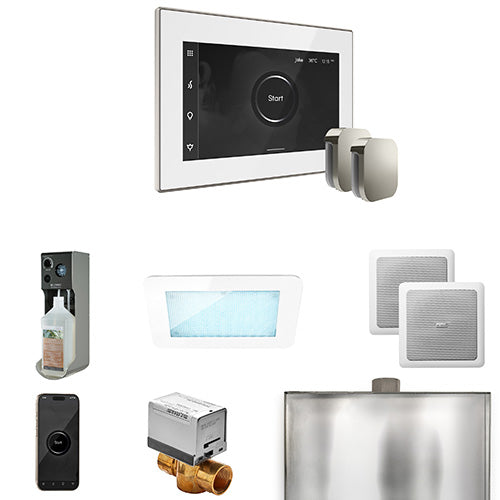 Mr.Steam XDream Max Steam Shower Control Package with AromaGlass Steam Head XDRM1
