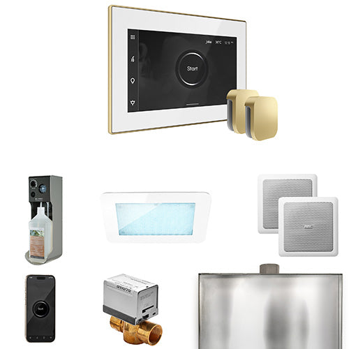 Mr.Steam XDream Max Steam Shower Control Package with AromaGlass Steam Head XDRM1