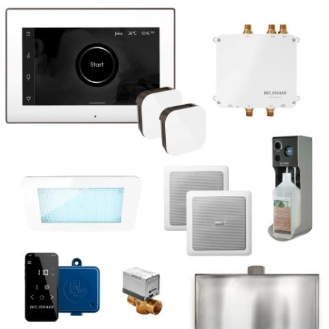 Mr.Steam Bliss Max Steam Shower Control Package with AromaGlass Steam Head BLS