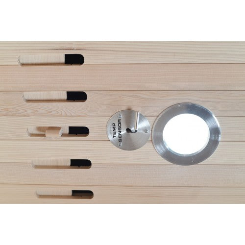 SunRay Freeport 3-Person Outdoor Traditional Wet/Dry Sauna with 4.5kW Harvia Heater HL300D1