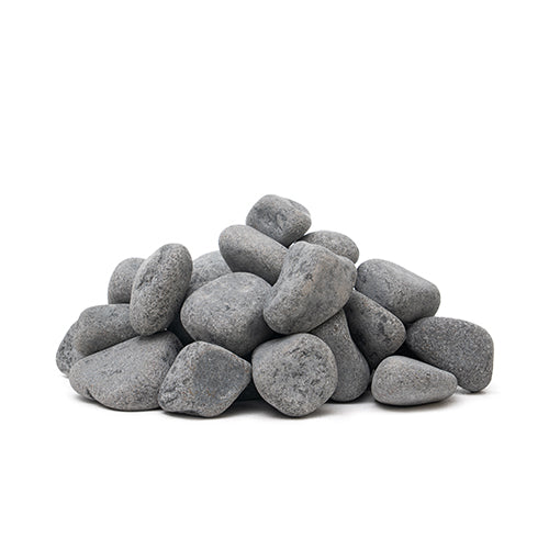 PROSAUNAS Rounded 3-5 cm Sauna Stones, 15 kg per Case, 72 Cases per Pallet, Model 3-5R 130486