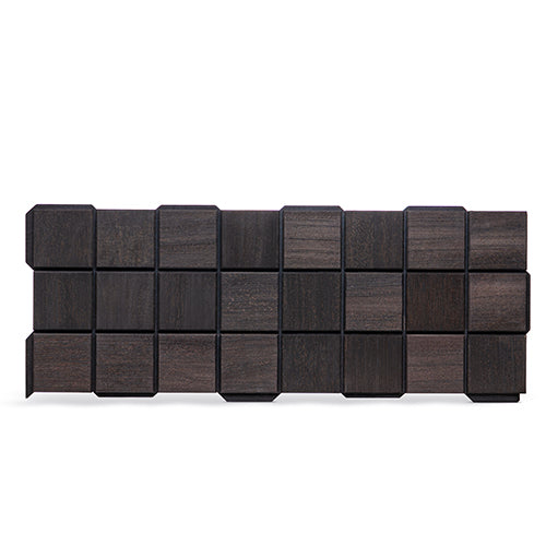 PROSAUNAS Cubist Black Sauna Wall Panels, Square Pattern, Black Abachi 4745010406515