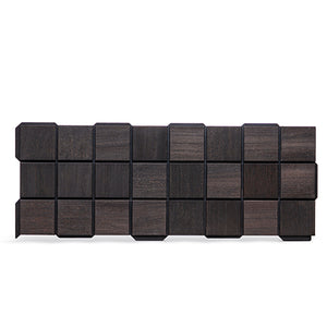 PROSAUNAS Cubist Black Sauna Wall Panels, Square Pattern, Black Abachi 4745010406515