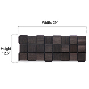 PROSAUNAS Cubist Black Sauna Wall Panels, Square Pattern, Black Abachi 4745010406515