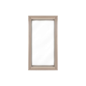 PROSAUNAS Hemlock-Framed Dual-Pane Clear Tempered Glass Sauna Window with Hemlock Jamb, 16" x 30" 129281