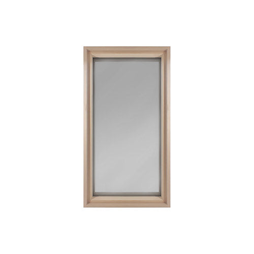 PROSAUNAS Hemlock-Framed Dual-Pane Tinted Tempered Glass Sauna Window with Hemlock Jamb, 16" x 30" 129282