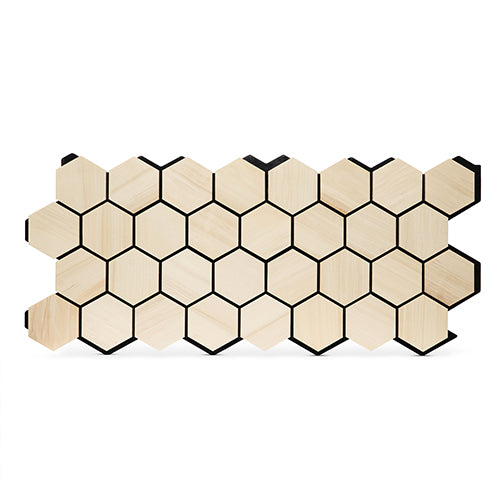 PROSAUNAS Hive Aspen Sauna Wall Panels, Hexagon Pattern, Natural Aspen 4745010406188