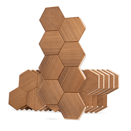 PROSAUNAS Hive Thermo Sauna Wall Panels, Hexagon Pattern, Thermo-Abachi 4745010406225