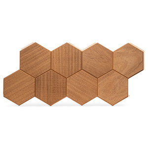 PROSAUNAS Hive Thermo Sauna Wall Panels, Hexagon Pattern, Thermo-Abachi 4745010406225