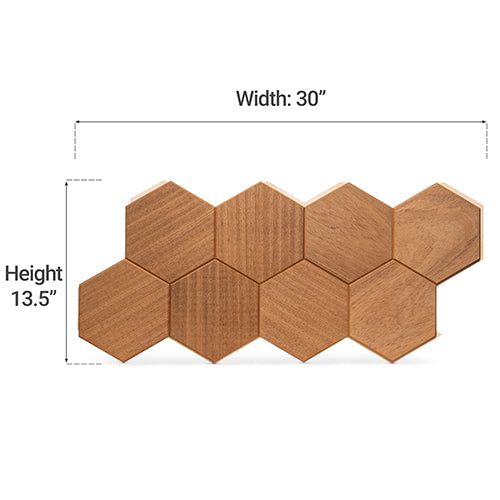 PROSAUNAS Hive Thermo Sauna Wall Panels, Hexagon Pattern, Thermo-Abachi 4745010406225