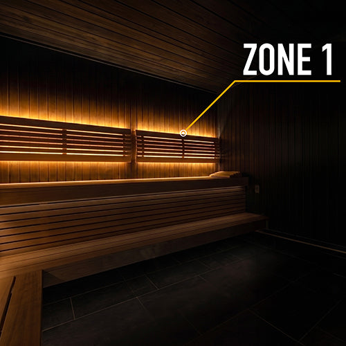 PROSAUNAS Single-Zone Linear White LED Neon Light Kit Flexible, Dimmable, Waterproof, Wireless Controlled, WiFi, and Adjustable Length
