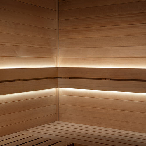 PROSAUNAS Single-Zone Linear White LED Neon Light Kit Flexible, Dimmable, Waterproof, Wireless Controlled, WiFi, and Adjustable Length