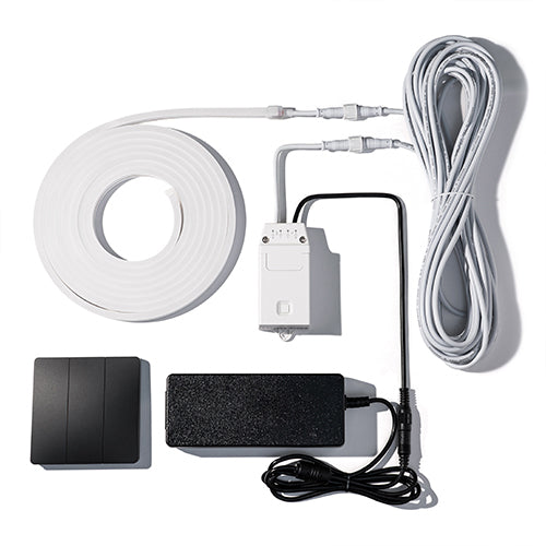 PROSAUNAS Three-Zone Linear White LED Neon Light Kit Flexible, Dimmable, Waterproof, Wireless Controlled, WiFi, and Adjustable Length