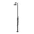 PULSE ShowerSpas Pipeline Outdoor Shower System 1065-MB - Floor mounted & pre-plumbed - 316 stainless steel brushed body - Single-function sleek wand handshower - Foot rinse spout - Freestanding base - Vital Hydrotherapy