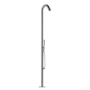 PULSE ShowerSpas Brushed Stainless Steel Outdoor Shower System - Wave Outdoor Shower 1055-SSB