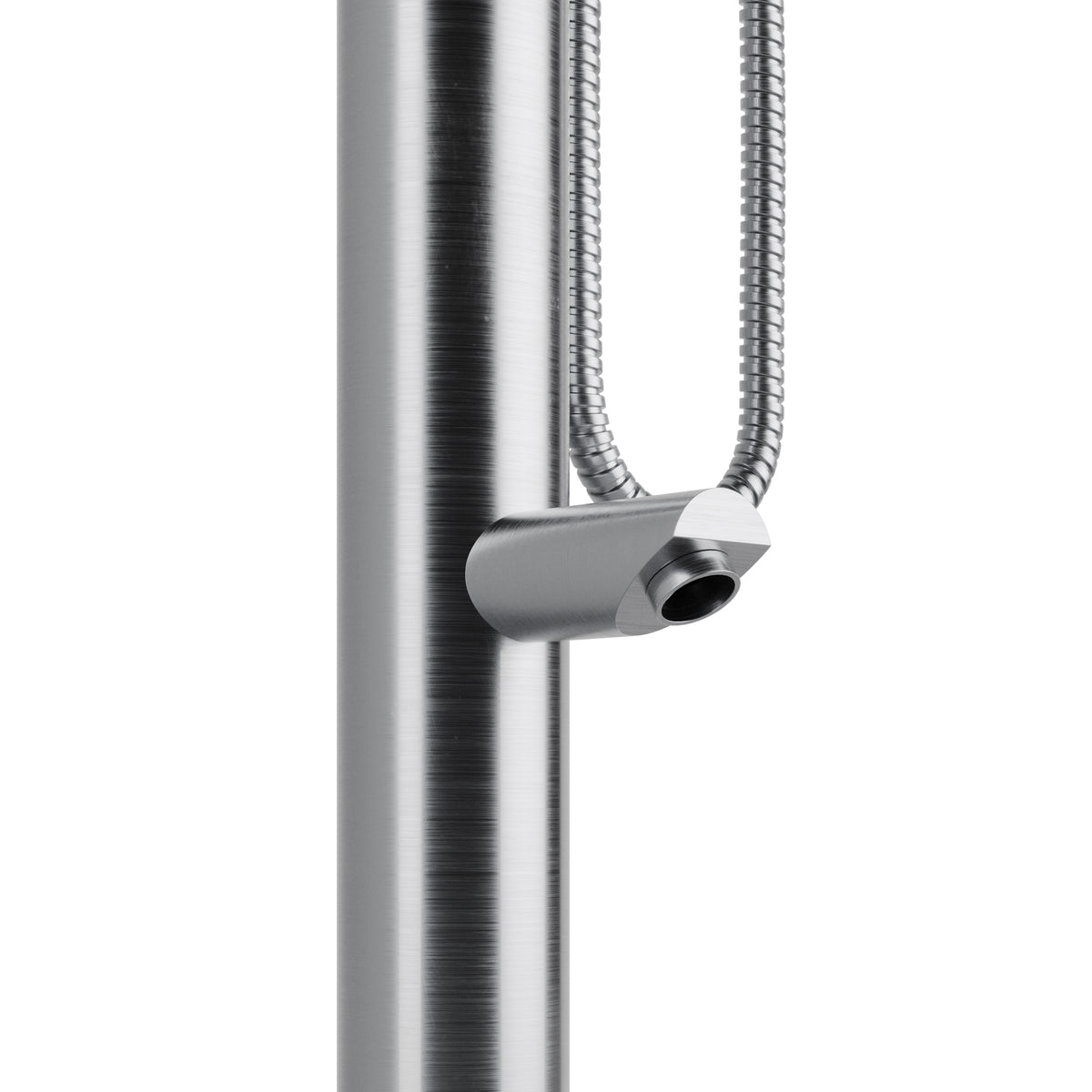 PULSE ShowerSpas Brushed Stainless Steel Outdoor Shower System - Wave Outdoor Shower 1055-SSB