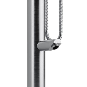 PULSE ShowerSpas Brushed Stainless Steel Outdoor Shower System - Wave Outdoor Shower 1055-SSB
