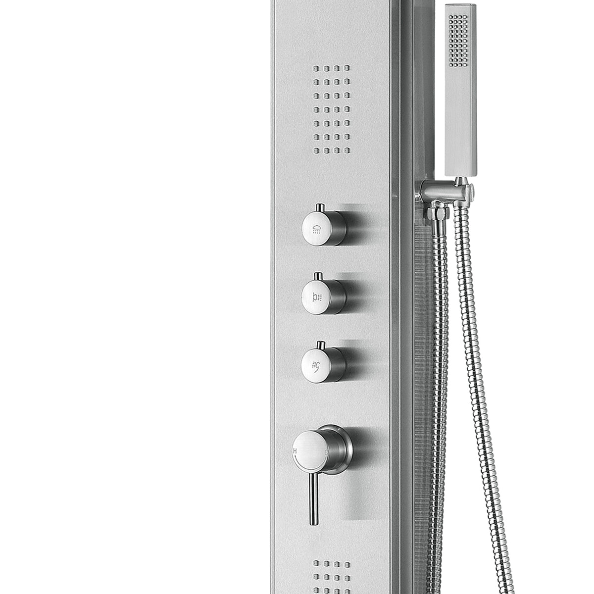 PULSE ShowerSpas Malibu Stainless Steel Brushed ShowerSpa 1043-SSB