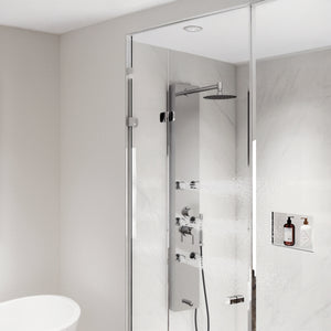 PULSE ShowerSpas Stainless Steel Shower Panel - Monterey ShowerSpa 1042