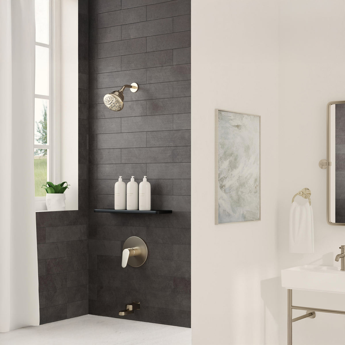 PULSE ShowerSpas Tru-Temp Pressure Balance 1/2" Rough-In Valve with Trim Kit 3001-RIV-PB