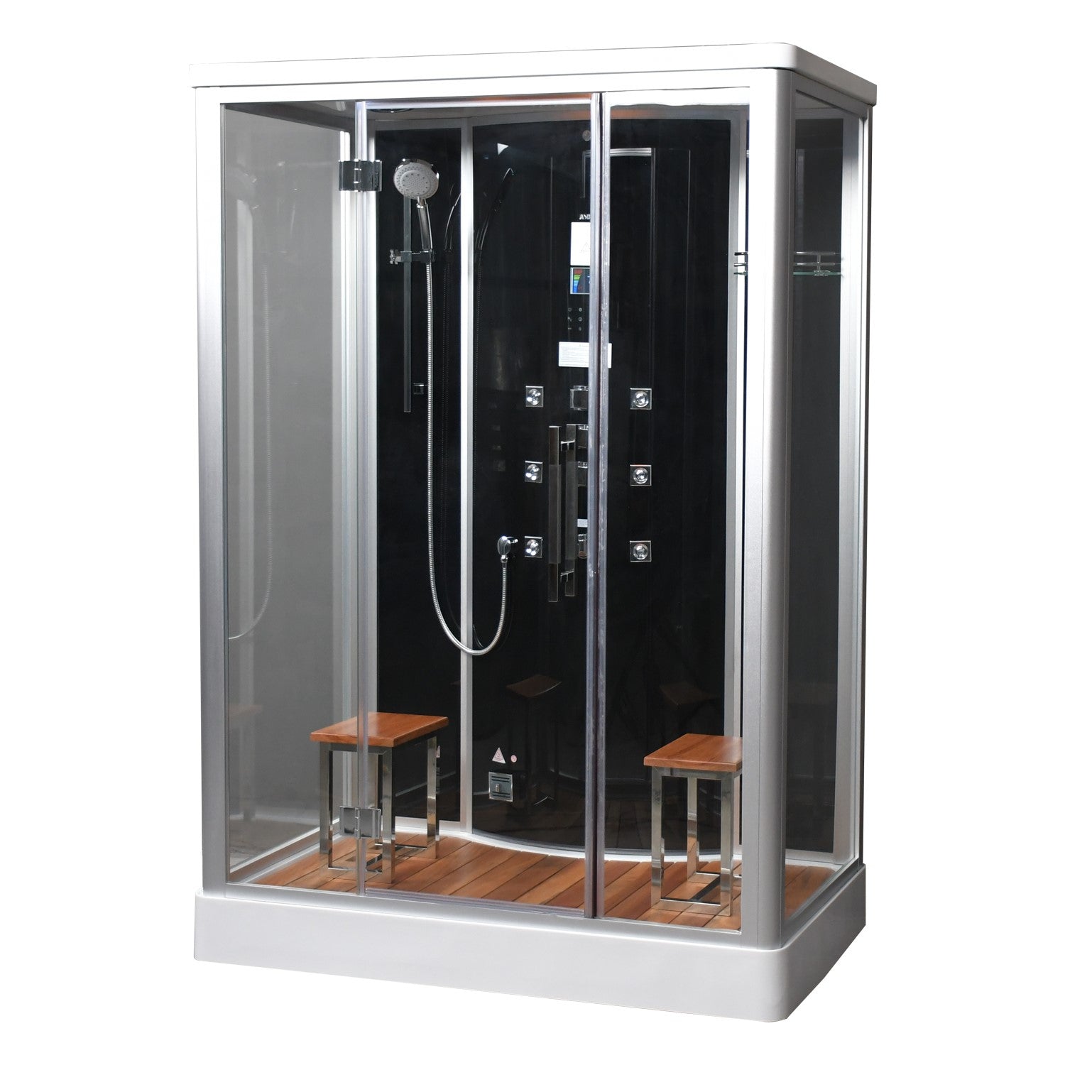 Platinum Free-Standing Steam Shower for Two | 59” x 35” x 87” DZ