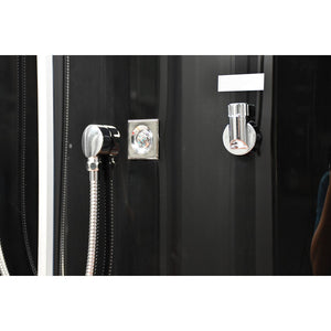 Platinum Free-Standing Steam Shower for Two | 59” x 35” x 87” DZ-956F8-Black
