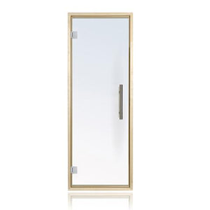 Prosaunas 24x73 Clear Glass with Aspen Frame Sauna Door