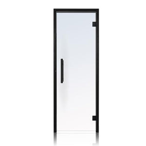 Prosaunas 24x81 Clear Glass with Black Alder Sauna Door