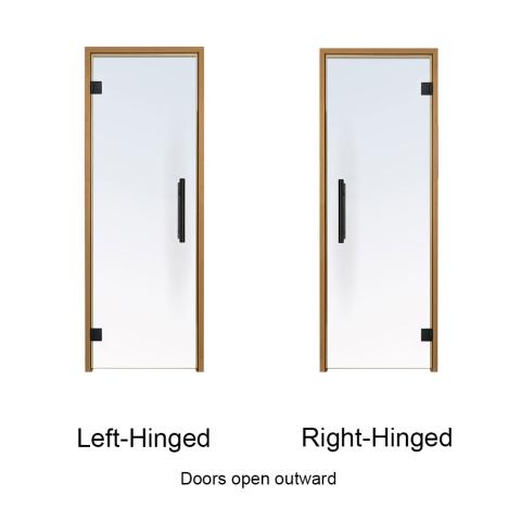 Prosaunas 24x81 Tinted Glass Thermo-Aspen Frame Sauna Door