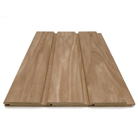 Prosaunas Thermo-Aspen 1x4 T&G STP Prodile Medium-Gap Sauna Wood Cladding WOOD664