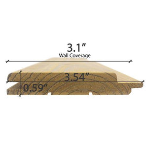 Prosaunas Thermo-Spruce 1x4 T&G STP Profile Sauna Wood Cladding WOOD668