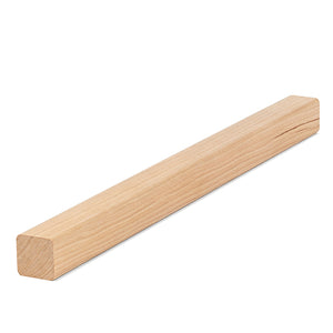 Prosaunas 21 mm × 21 mm (1×1) Alder Sauna Wood S4SEE SHP Profile, Smooth 4 Sides Eased Edges, Moulding WOOD680