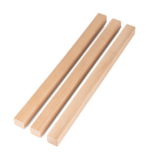 Prosaunas 21 mm × 21 mm (1×1) Alder Sauna Wood S4SEE SHP Profile, Smooth 4 Sides Eased Edges, Moulding WOOD680