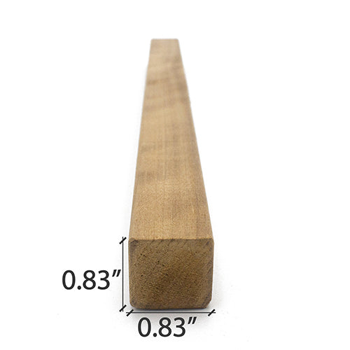 Prosaunas 21 mm × 21 mm (1×1) Thermo‑Aspen Sauna Wood S4SEE SHP Profile, Smooth 4 Sides Eased Edges, Moulding WOOD684