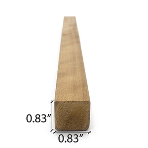 Prosaunas 21 mm × 21 mm (1×1) Thermo‑Aspen Sauna Wood S4SEE SHP Profile, Smooth 4 Sides Eased Edges, Moulding WOOD684