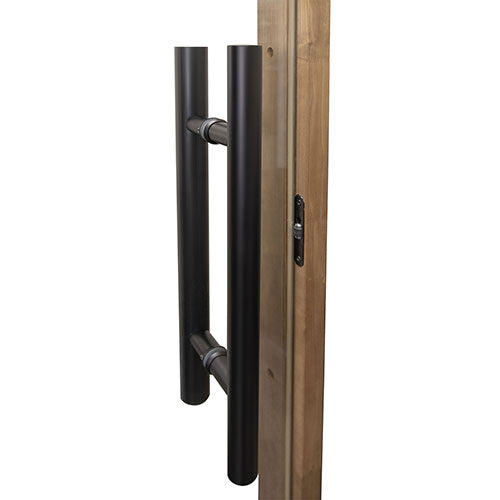 Prosaunas 24x73 Prehung Clear Glass with Thermo Aspen Frame Sauna Door