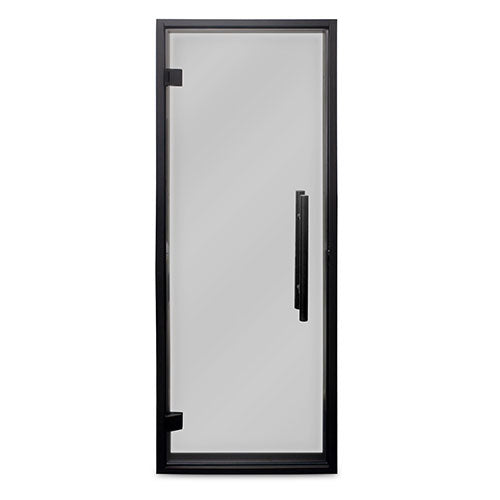 Prosaunas 24x73 Tinted Glass with Black Alder Frame Sauna Door