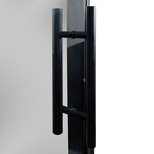 Prosaunas 24x73 Tinted Glass with Black Alder Frame Sauna Door