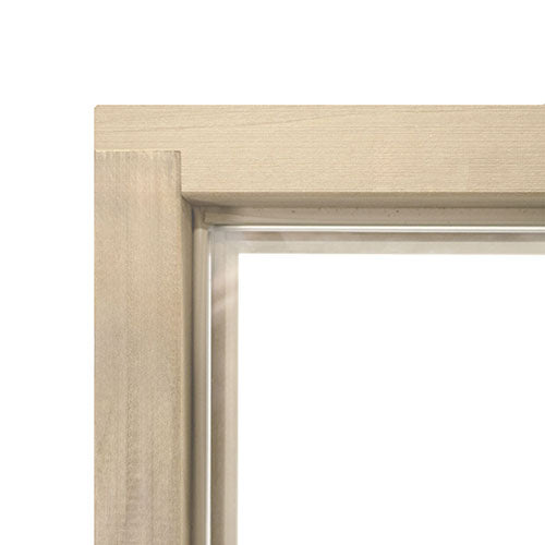 Prosaunas 24x81 Clear Glass with Aspen Frame Sauna Door