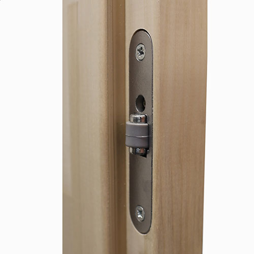 Prosaunas 24x81 Clear Glass with Aspen Frame Sauna Door