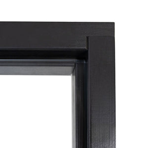 Prosaunas 24x81 Clear Glass with Black Alder Frame Sauna Door