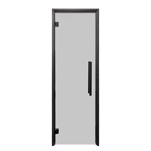 Prosaunas 24x81 Tinted Glass with Black Alder Frame Sauna Door