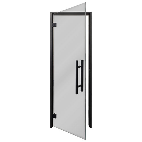 Prosaunas 24x81 Tinted Glass with Black Alder Frame Sauna Door