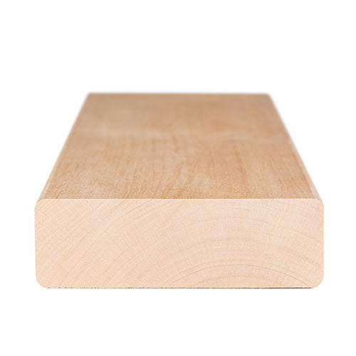 Prosaunas 28 mm × 90 mm (2×4) Alder Sauna Wood S4SEE SHP Profile, Smooth 4 Sides Eased Edges, Bench Material WOOD646