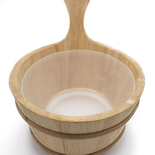 Prosaunas 4-Liter Lined Wood Sauna Bucket