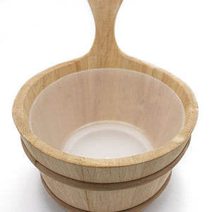 Prosaunas 4-Liter Lined Wood Sauna Bucket
