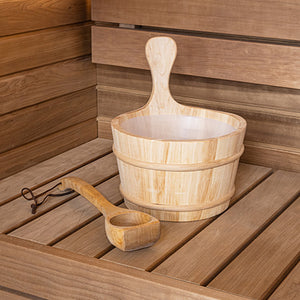 Prosaunas 4-Liter Lined Wood Sauna Bucket